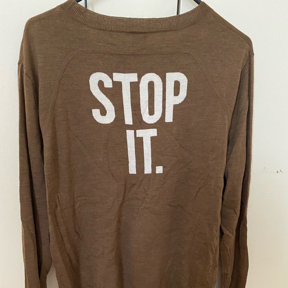 Vera Wang Stop It Sweater